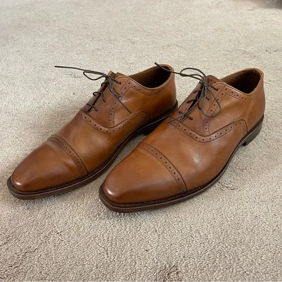 Allen Edmonds 11 Evanston walnut shoes Allen Edmonds Walnut Strand cap-toe oxford dress shoe, 8E  main image 2